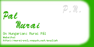 pal murai business card